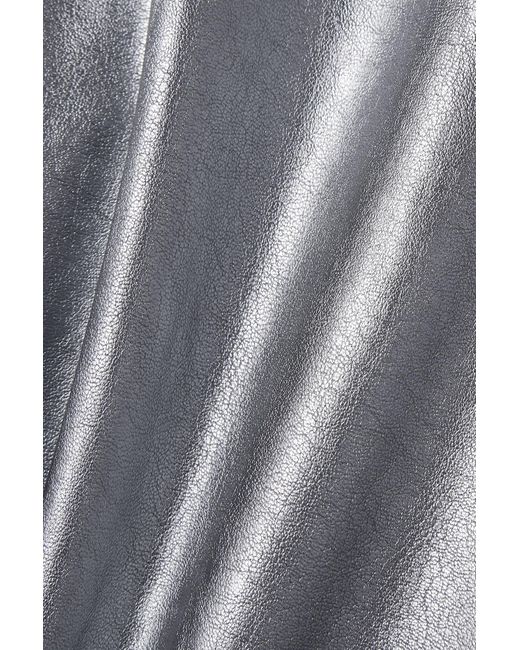 Commando Metallic Faux Stretchleather Leggings in Gray Lyst