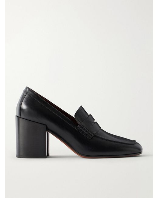 Dries Van Noten Black Leather Pumps