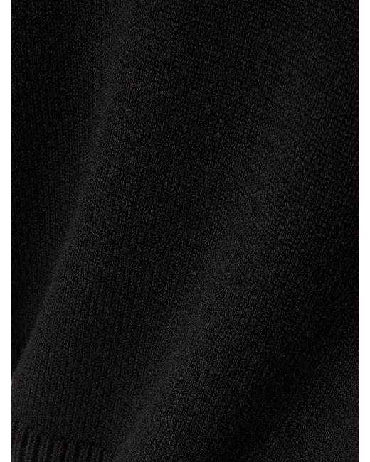 Alaïa Black Verkürzter Rollkragenpullover Aus Einer Kaschmirmischung