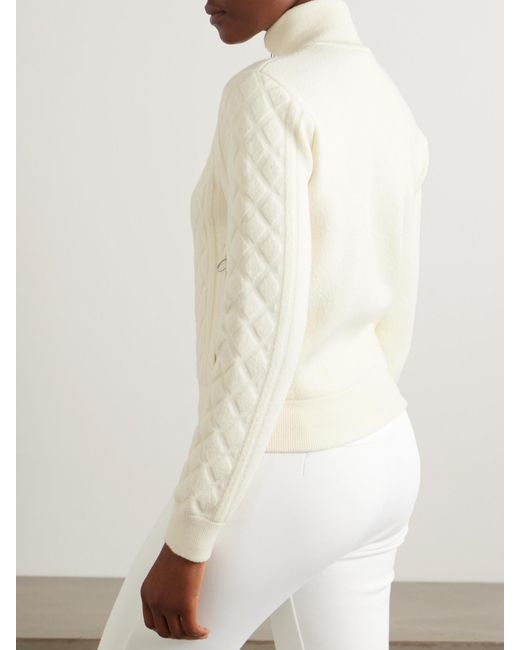 Fusalp Natural Nuria Sweatshirtjacke Aus Einer Wollmischung Mit Stehkragen Und Steppmuster