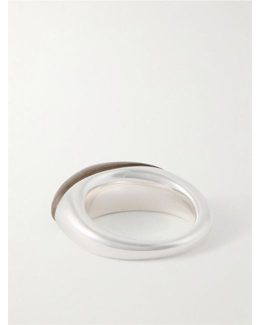 LIE STUDIO Natural Beatrice And Quartz Ring