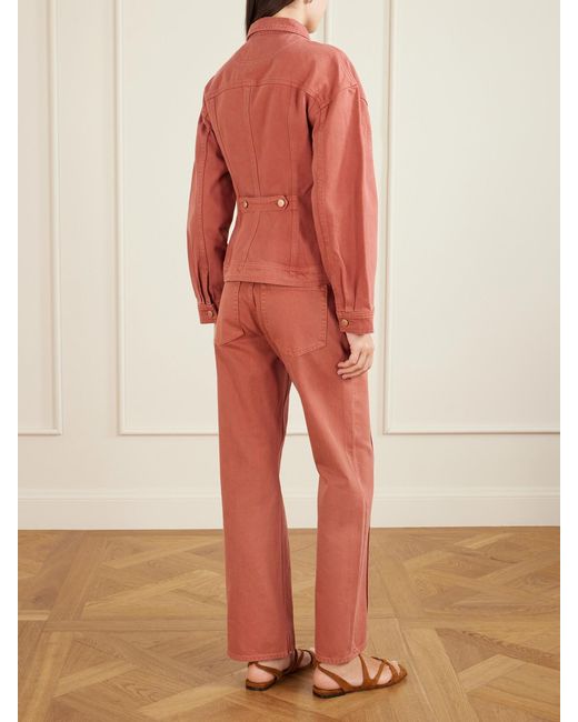 Ulla Johnson Pink Naomi Denim Jacket