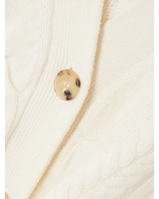 arch4 Natural Pimlico Cable-Knit Cashmere Cardigan