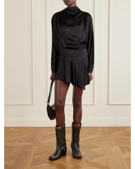 Paris Texas Black Roxy Studded Leather Knee Boots