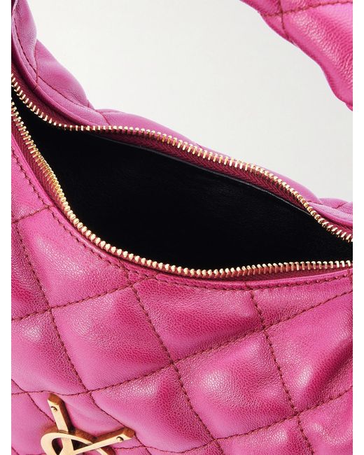 Saint Laurent Pink Icarino Matelassé Leather Tote