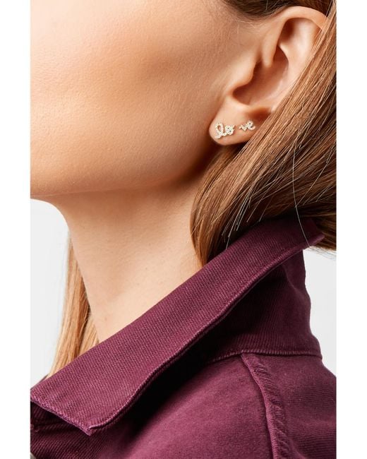 Sydney Evan Natural Love 14-Karat Diamond Earrings
