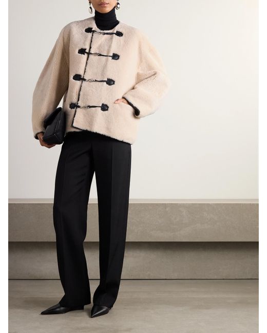 Totême Natural Teddy Relaxed-fit Shearling Jacket