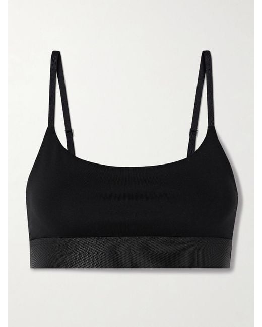CDLP Black Lyocell-Blend Jersey Bralette