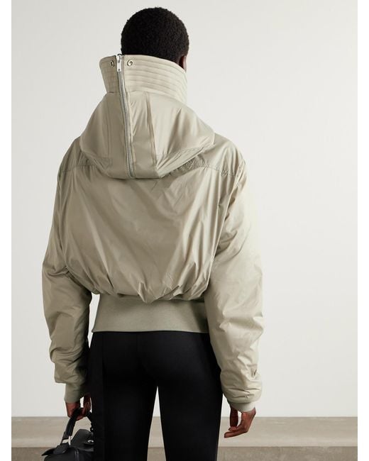 Rick Owens Natural Padded Shell Bomber Jacket