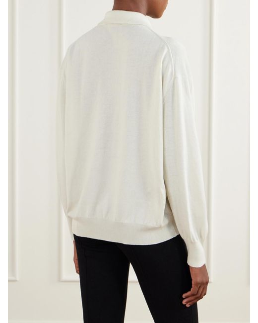 High Sport Natural Elyse Cotton And Wool-Blend Polo Shirt