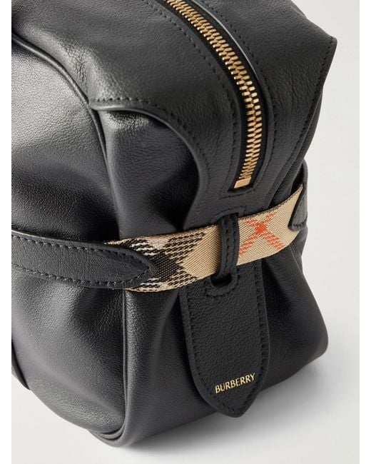 Burberry Black Embellished Leather Shoulder Bag