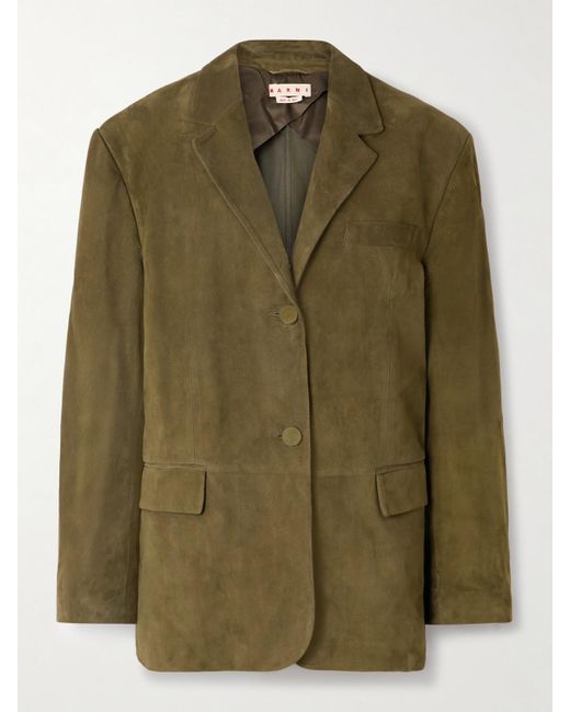 Marni Green Suede Blazer