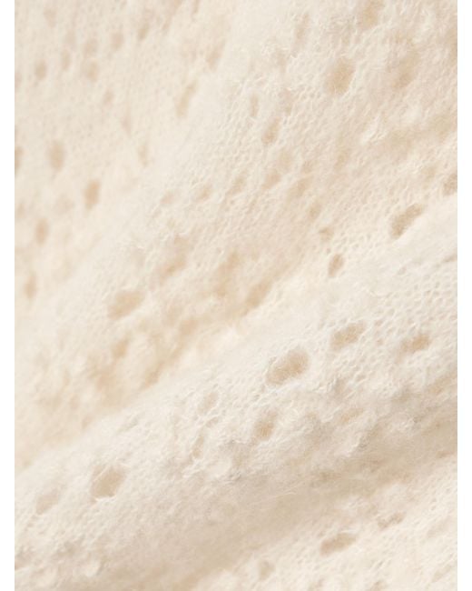 Doen Natural Emiliana Pointelle-Knit Alpaca-Blend Sweater