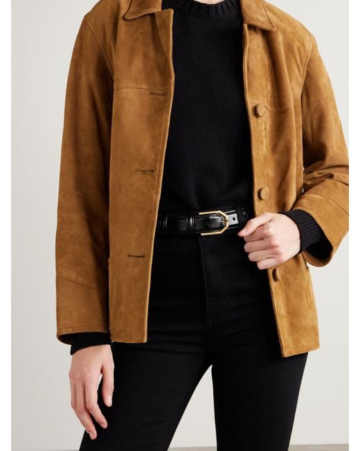 Andersons Black Leather Belt
