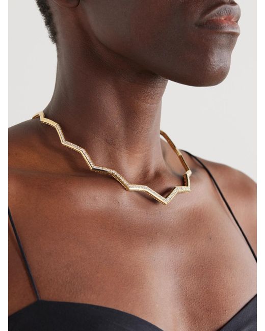David Yurman Natural Stax Kette Aus 18 Karat Mit Diamanten