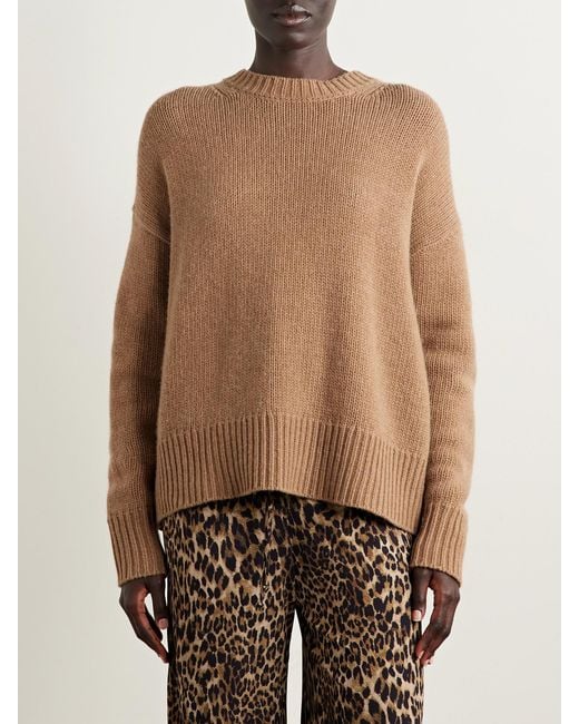 Nili Lotan Natural Donnika Merino Wool And Cashmere-Blend Sweater