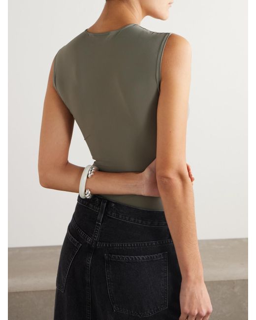 Agolde Gray Aura String-Body Aus Stretch-Jersey