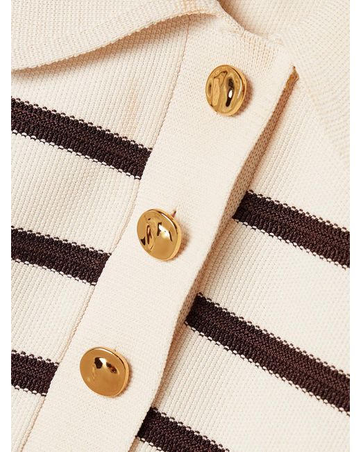Zimmermann Natural Illuminate Verkürzter Pullover Aus Strick Mit Streifen