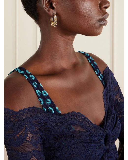 Rabanne Metallic Punk Xl Two-Tone And Earrings