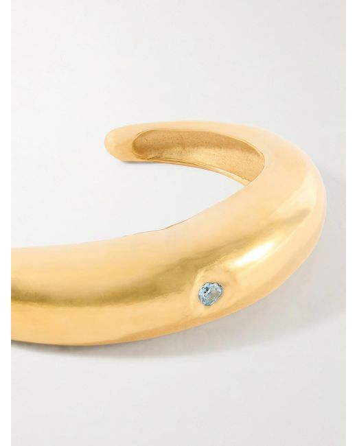 SIMUERO Natural Delfina-Plated Cubic Zirconia Bangle
