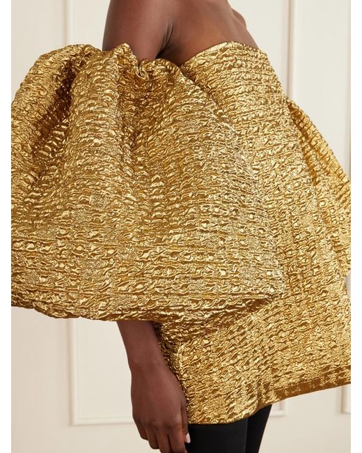 ‎Dima Ayad Natural Cloqué Blouse