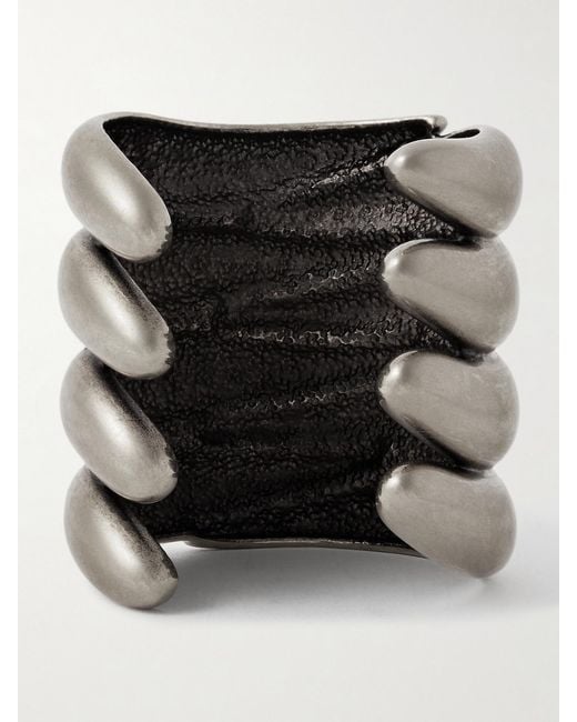 Khaite Gray Cyclone-Tone Cuff