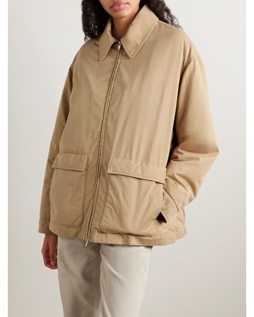 The Row Natural Aurelius Jacke Aus Wattierter Gabardine Aus Einer Baumwoll-Kaschmirmischung