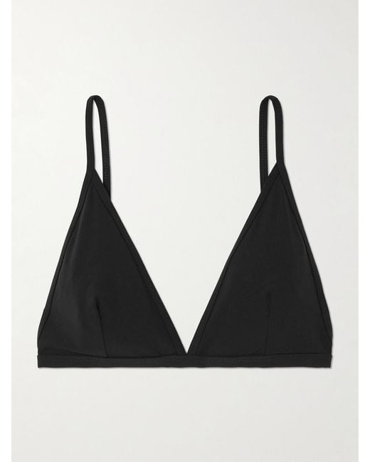 Totême Black Triangle Bikini Top