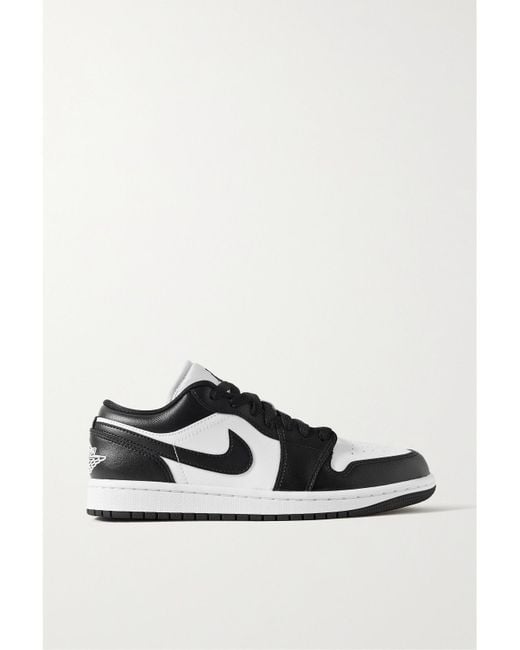 Nike White Air Jordan 1 Low Chunky Sole Leather Low-Top Trainers