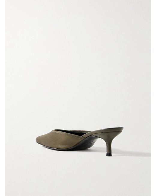 Staud Natural Otto Satin Mules