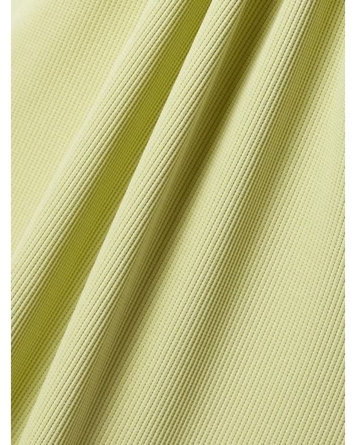 Christopher Esber Green Embellished Cutout Ribbed-Knit Maxi Dress