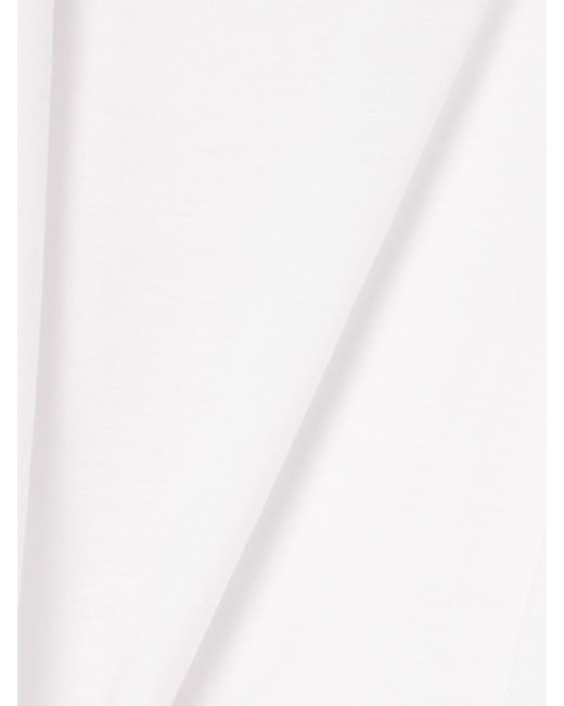 Totême  White Oberteil Aus Jersey Aus Einer Mischung Aus Tencel Lyocell Und Biobaumwolle