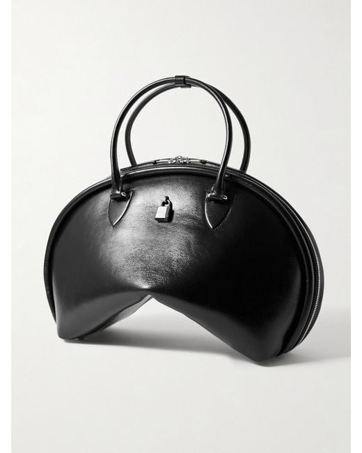 Sac Porté Épaule En Cuir Acne en coloris Black