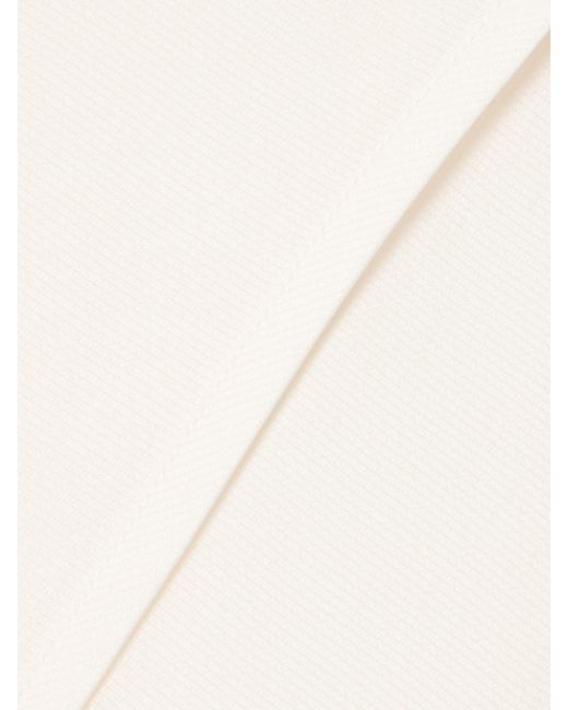 Khaite Natural Mila Wrap-Effect Silk-Gazar Maxi Skirt