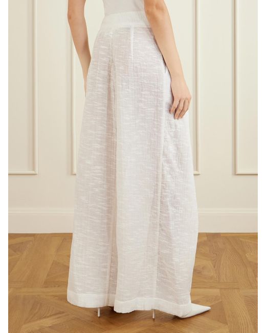Maticevski White Hello Sailor Pleated Organza Pants