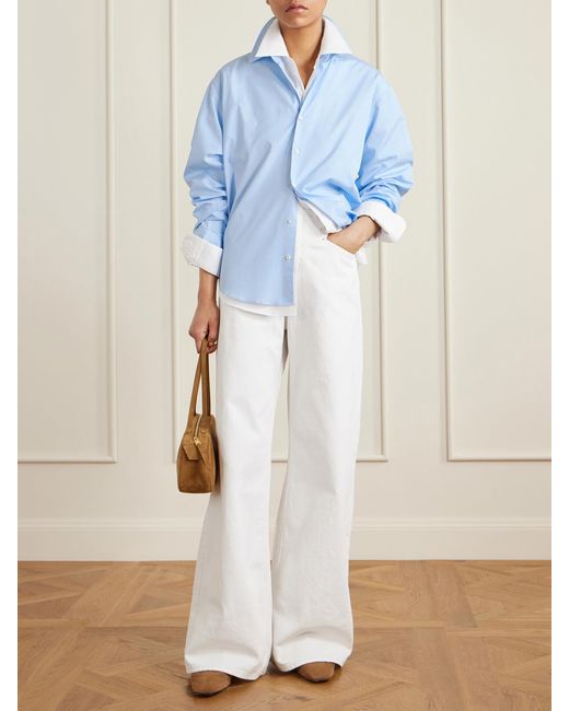 Comme Si Blue Cotton-Poplin Shirt