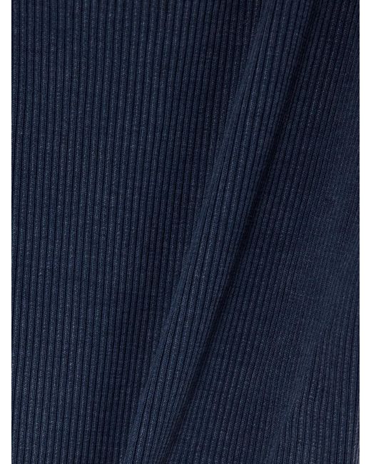 Citizens of Humanity Blue Nello Ribbed Jersey T-Shirt