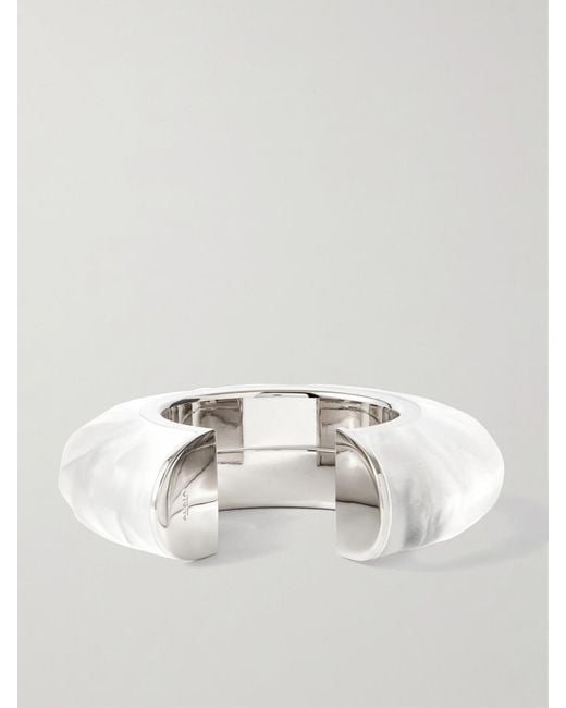 Alaïa White Bumper-Tone And Plexiglas Cuff