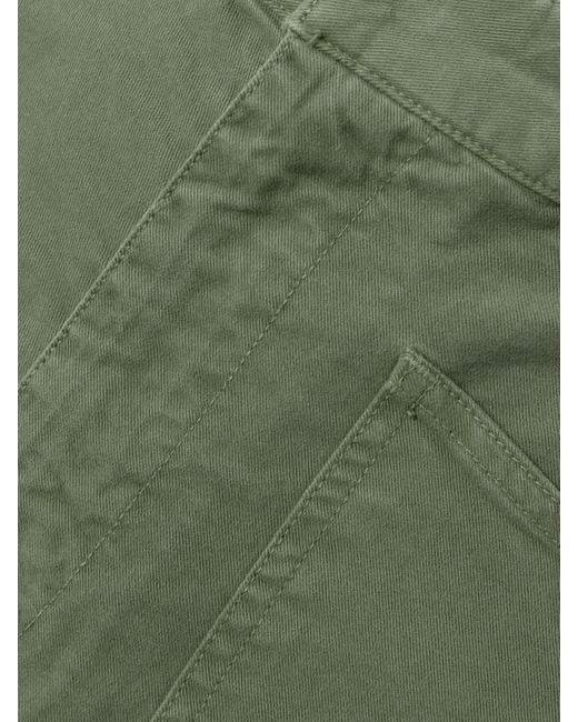 Nili Lotan Green Shon Barrel-Hose Aus Twill Aus Einer Baumwollmischung