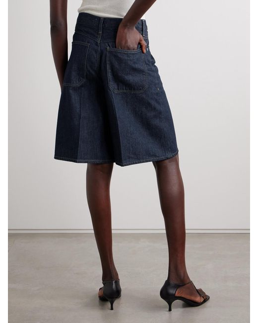 Agolde Blue Nolan Organic Denim Shorts