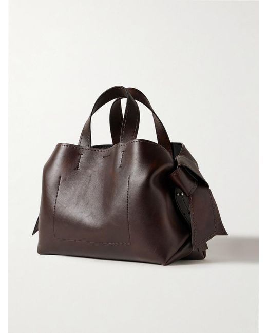 Acne Brown Musubi Knotted Leather Tote