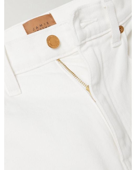 Jamie Haller White The Kenickie High-Rise Slim-Fit Jeans