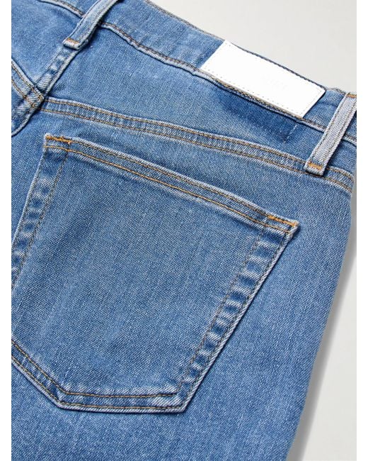 Re/done Blue Halbhohe Jeans Mit Weitem Bein