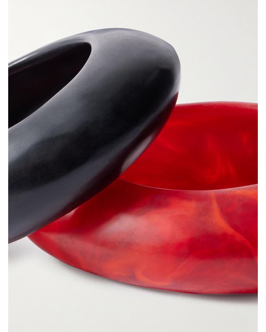 Dinosaur Designs Red Rock Set Of Two Resin Bangles