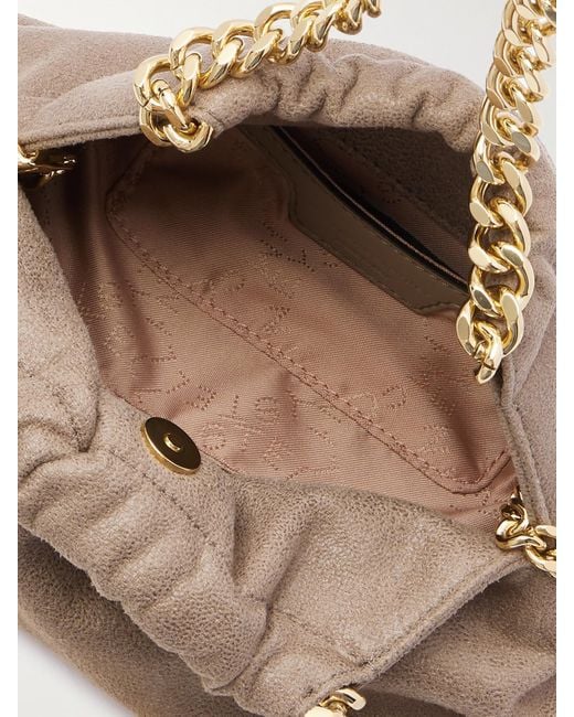 Sac Porté Épaule En Matière Vegan Falabella Mini Stella McCartney en coloris Natural