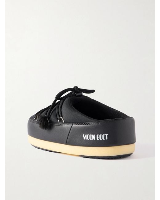 Moon Boot Blue Evx Shell Mules