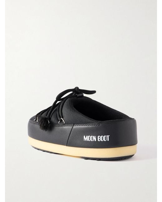 Moon Boot Blue Evx Slip-Ons Aus Shell