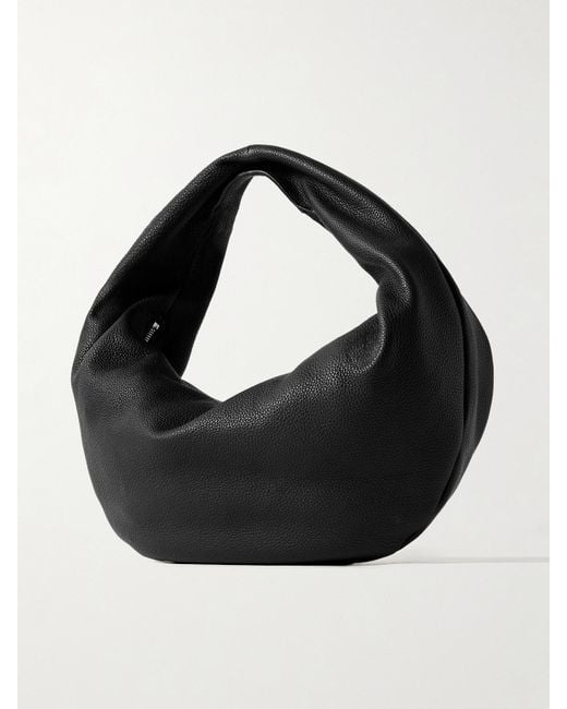 Khaite Black Olivia Sport Medium Leather Shoulder Bag