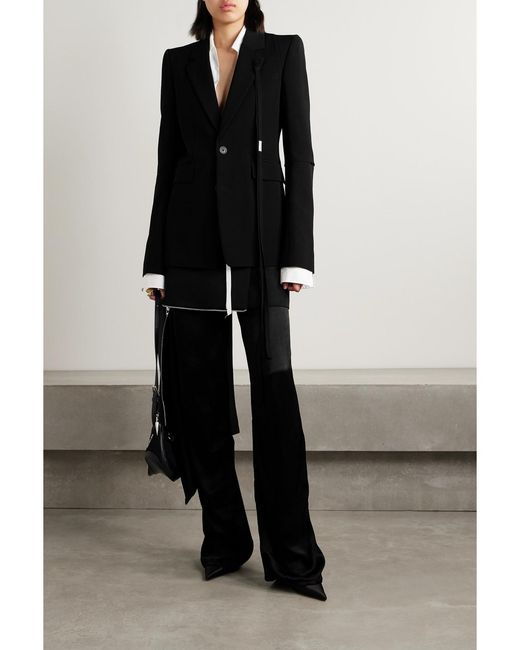 Ann Demeulemeester Black Rachele Twill Blazer