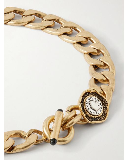 Maison Mayle Metallic Flora-Plated And Sterling Choker